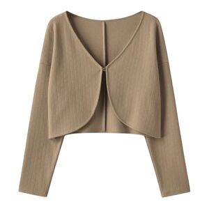 OGL Tan Women's Cardigan Sweater
